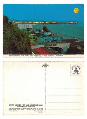 Postkarte - Santa Monica Pier und Coast Highway, Kalifornien UNBESPIELT