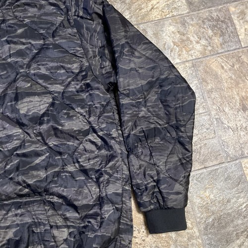 Woobie Gear Puffer Hoodie Men's Large Tiger Stripe Camo Pullover Nylon Rip-Stop - Picture 3 of 10