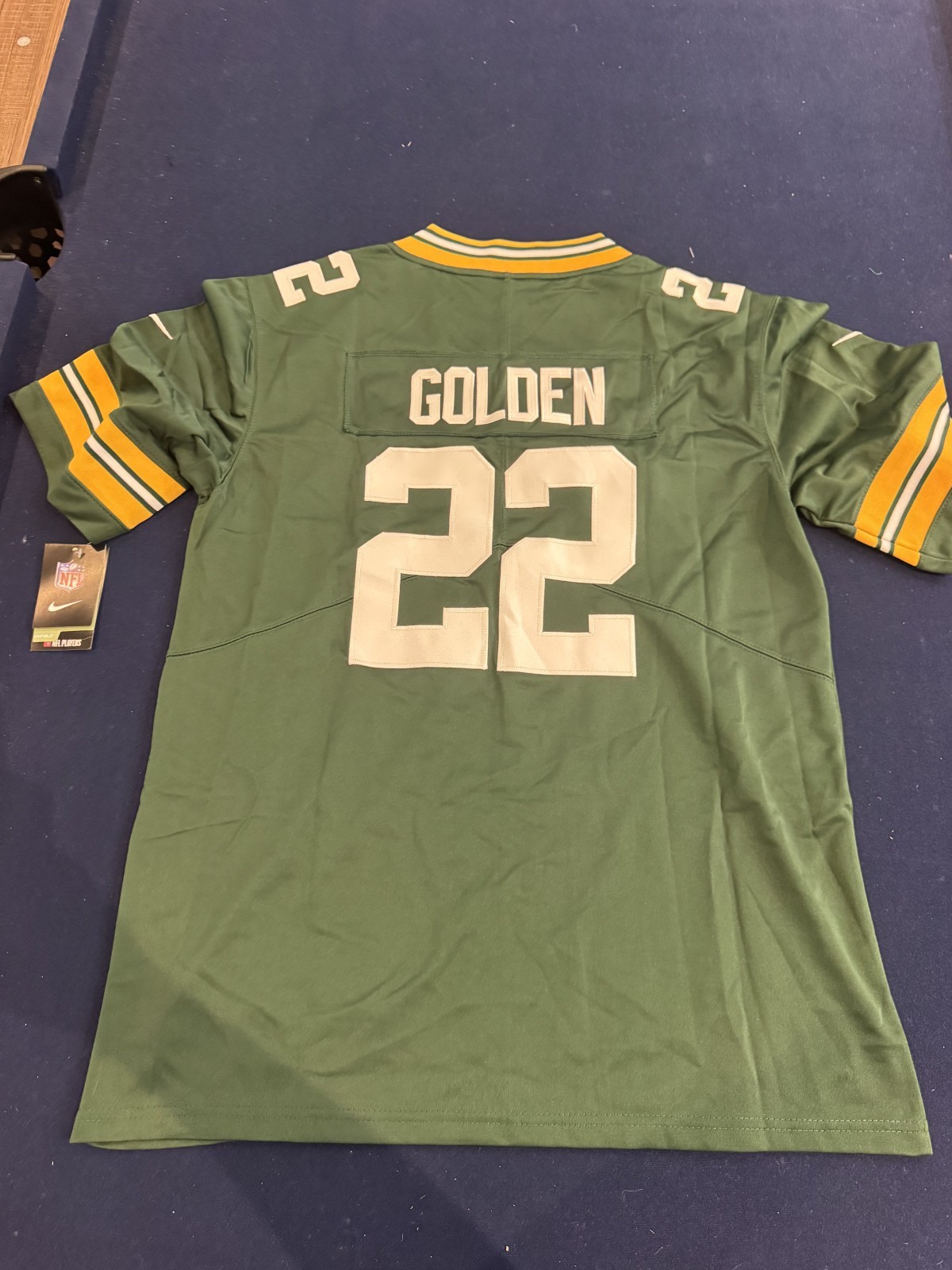 Matthew Golden Green Bay Packers Green and White Jersey Mens Size XL