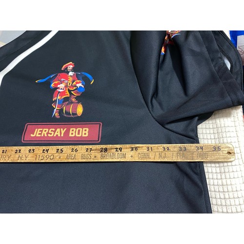 Black And Red Captain Morgan Baseball Jersey "Jersay Bob" Size 5XL 34x34 - Picture 4 of 11