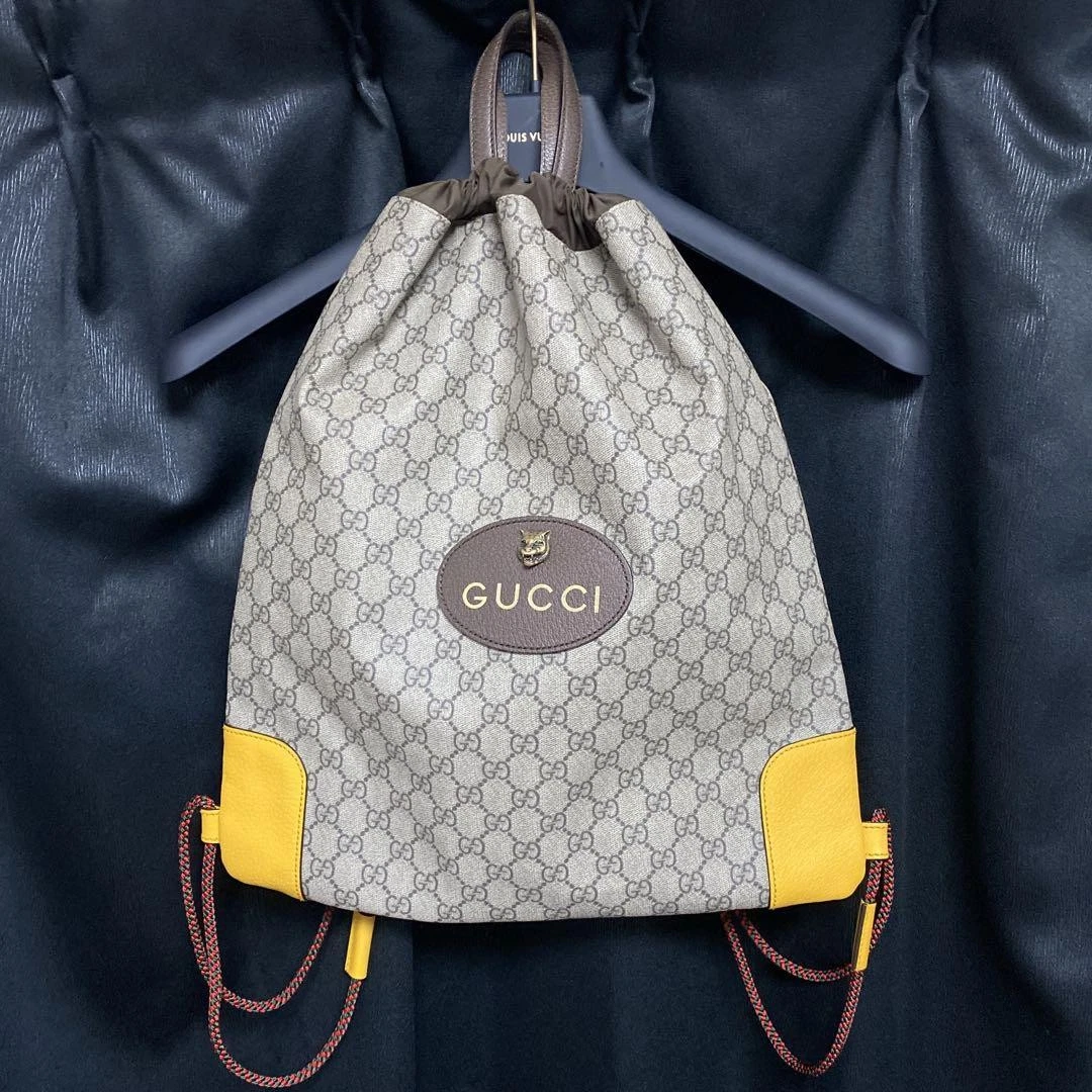 Gucci GG Supreme 2Way sac à dos fourre tout sac fourre tout occasion tigreyed drop string