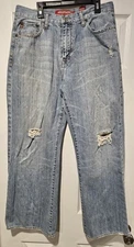 Mens Aeropostle Jeans Size 32x30 Bootcut Issue Number A-AI87036- Distressed