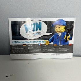 Lego City Fire Ladder Truck 60107 Partly Complete No Box