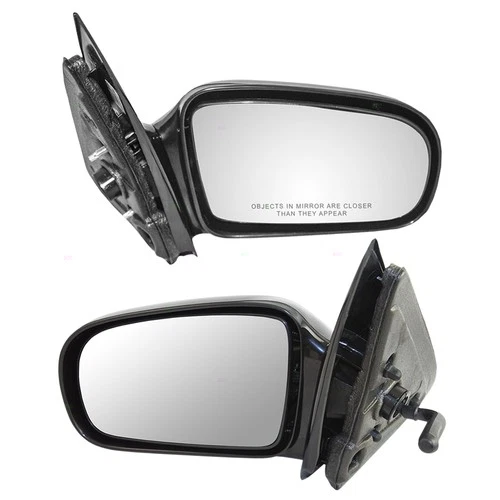 Pair Set Manual Side Mirrors for 95-05 Chevrolet Cavalier Pontiac Sunfire Sedan