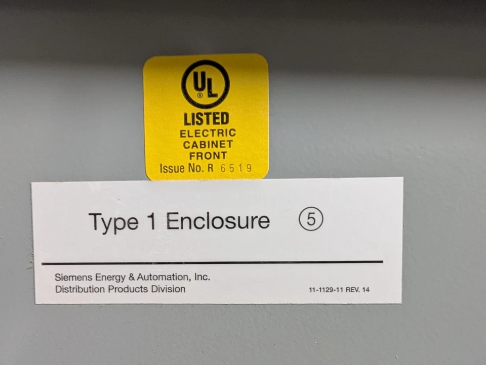 🤪 SIEMENS 600 AMP MAIN BREAKER PANELBOARD 480Y/277 VAC 3Ø 4W S3E42ML600DTS - Image 4 of 4
