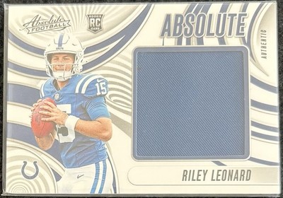 2025 Panini Absolute Authentic Riley Leonard AJ-RLD Rookie Jumbo PATCH