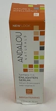 ANDALOU NATURALS Turmeric+C Enlighten Brightning Serum Fruit Stem Cell Science
