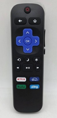 New! 2 Pk - Roku Remote Netflix Disney+ Hulu Sling -Requires 2 AAA Batteries