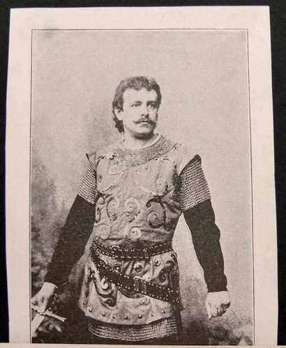 Jean And Edouard De Reszke Opera Singers 1895 Autograph Signed Cards & Pictures - Picture 3 of 9