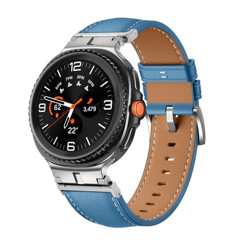 For Samsung Galaxy Watch 8/8 Classic 40/44/46mm Genuine Leather Wrist Band Strap - Picture 42 of 47
