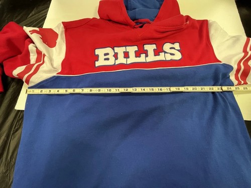 VTG Mitchell & Ness Buffalo Bills Throwback Logos Hoodie Mens Size 2XL See Pics - Picture 4 of 17