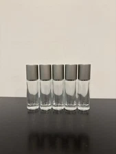 10ml Empty Thick Glass Perfume Cologne Decant Spray Bottles Atomizers - 5 pcs