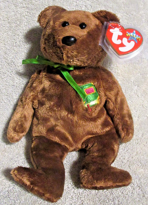 Ty Beanie Baby William - MWMT (Bear Closed Book Version UK Country Exclusive)