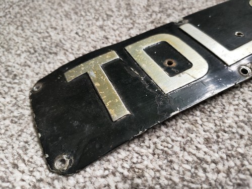 Vintage SCOOTER TDL 8 LICENSE PLATE GREAT BRITAIN ENGLAND ISLE OF WIGHT - Picture 4 of 5