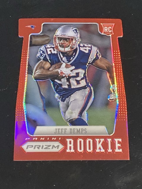 2012 Panini Prizm Red Prizm Die-Cut Jeff Demps #261 Rookie RC Has Wear Read