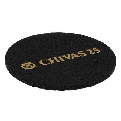 Chivas Regal Whiskey Filz Untersetzer Schwarz 6,2cm Durchmesser ''Chivas 25''