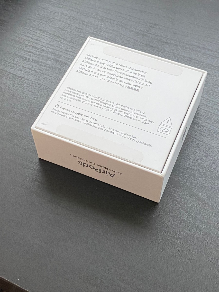 Apple Airpods 4 A3055 A3056 A3059 Wireless Charging Case Empty BOX