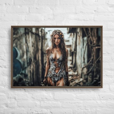 Post Apocalyptic Wall Art, Cinematic Dystopian, Dark Fantasy Urban Decay Decor