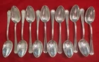 Antique 1910 FAIRFAX by Gorham Sterling Silver Teaspoon- No mono- Set of 12