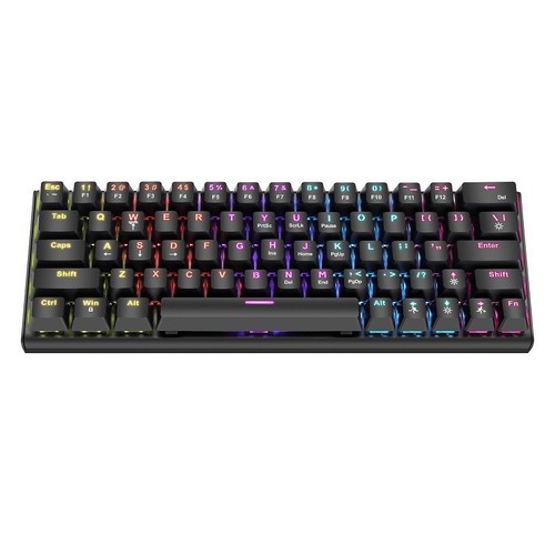 USB -Gaming -mechanische Tastatur RGB -Hintergrundbeleuchtung Schwarz Spiele Abs - Photo 3/24