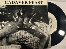 Minch / Cadaver Feast - Split 7" EP 1998 Egg Scab VG+/VG+