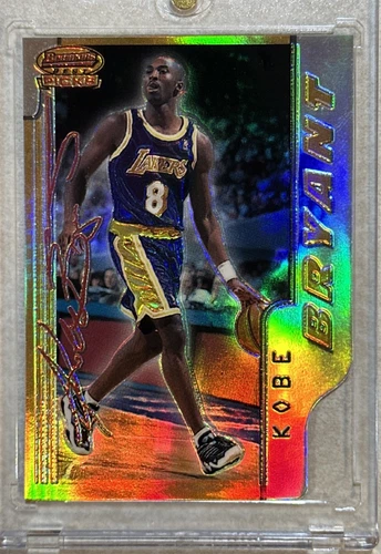 1996-97 Bowman's Best Kobe Bryant Picks Refractor Rookie RC Factory Cut Short BP