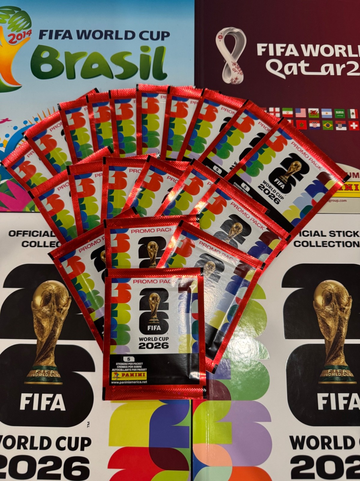 2026 Panini FIFA World Cup Stickers  Red Promo Pack - 20 Packs