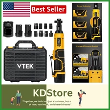 16.8V Cordless Power Ratchet Wrench — 40 ft-lbs, Compact & Ergonomic