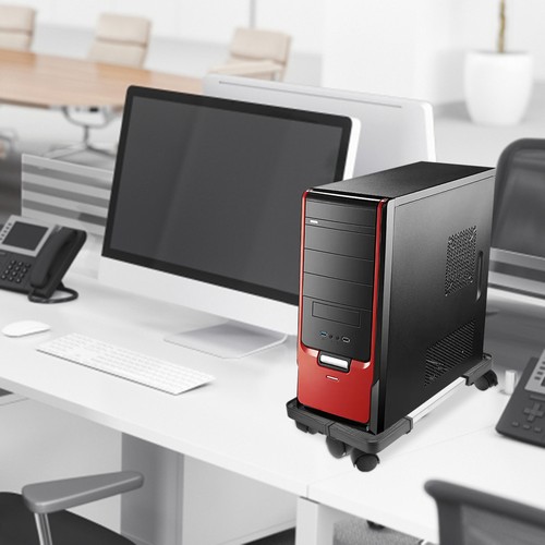 Computer Host Bracket Tower Holder Carts Portable Stand with Wheels Cpu - Afbeelding 10 van 12