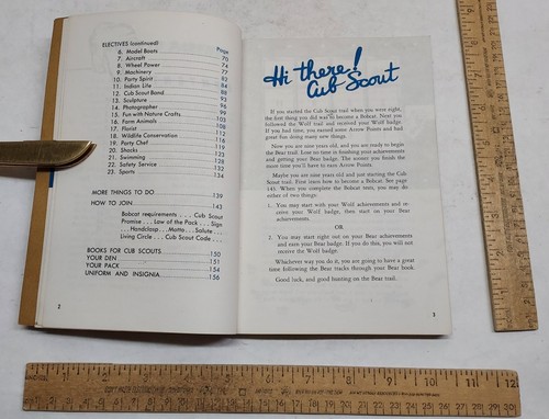 1958 - BEAR CUB SCOUT BOOK - BOY SCOUTS OF AMERICA - listing #8158 - Picture 6 of 11