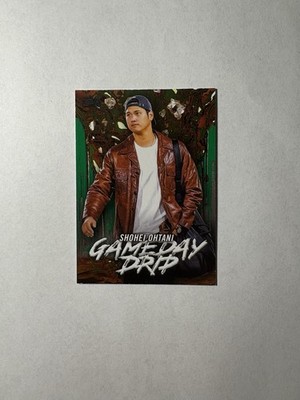 Shohei Ohtani 2026 Topps Celebration Gameday Drip Green /99 #GD-2 LA Dodgers