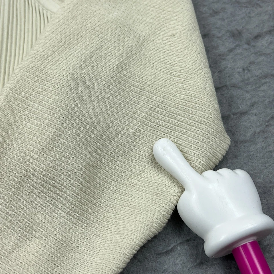 Jaqueta de malha Lululemon leve com nervuras feminina grande osso elástico zíper W3GN4S - Imagem 4 de 4