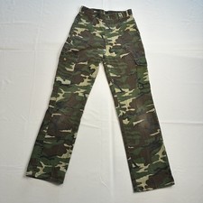 Vintage Sears Boys Camo Hunting Pants 27x30 Fits 26x29