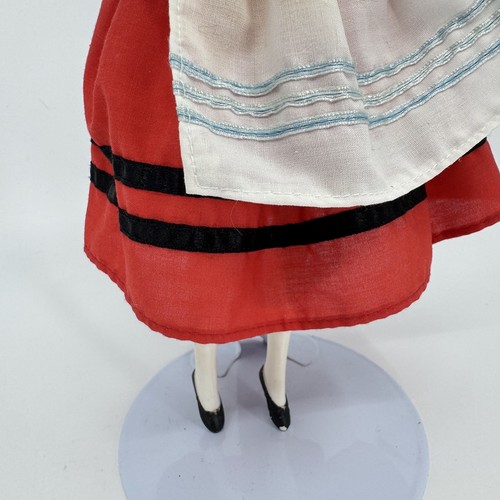 Vintage 1990's Barbie Doll German Costume Mattel Apron Black Shoes 12in - Picture 4 of 11