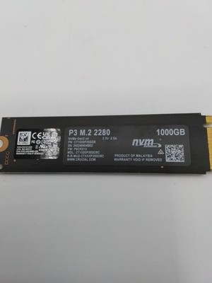 1TB - Crucial P3 M.2 2280 PCIe NVME Solid State Drive SSD