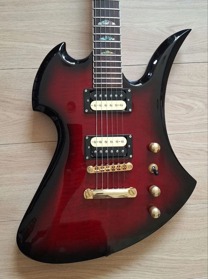 B.C. Rich Mockingbird Sunburst Cloud Inlay aus Japan - Bild 3 von 4