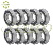 6207-2RS 10Pcs 35 72 17mm Rubber Seals Pre-Lubricated Deep Groove Ball Bearing
