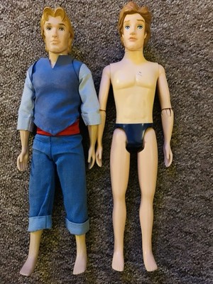 Vintage Disney Captain John Smith und Prinz Adam Puppen