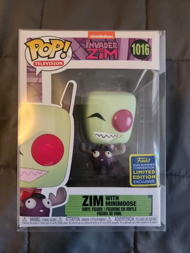 Invader Zim Funko Pop Lot! (Invader Zim with Mini Moose and Invader Zim) - Picture 2 of 12