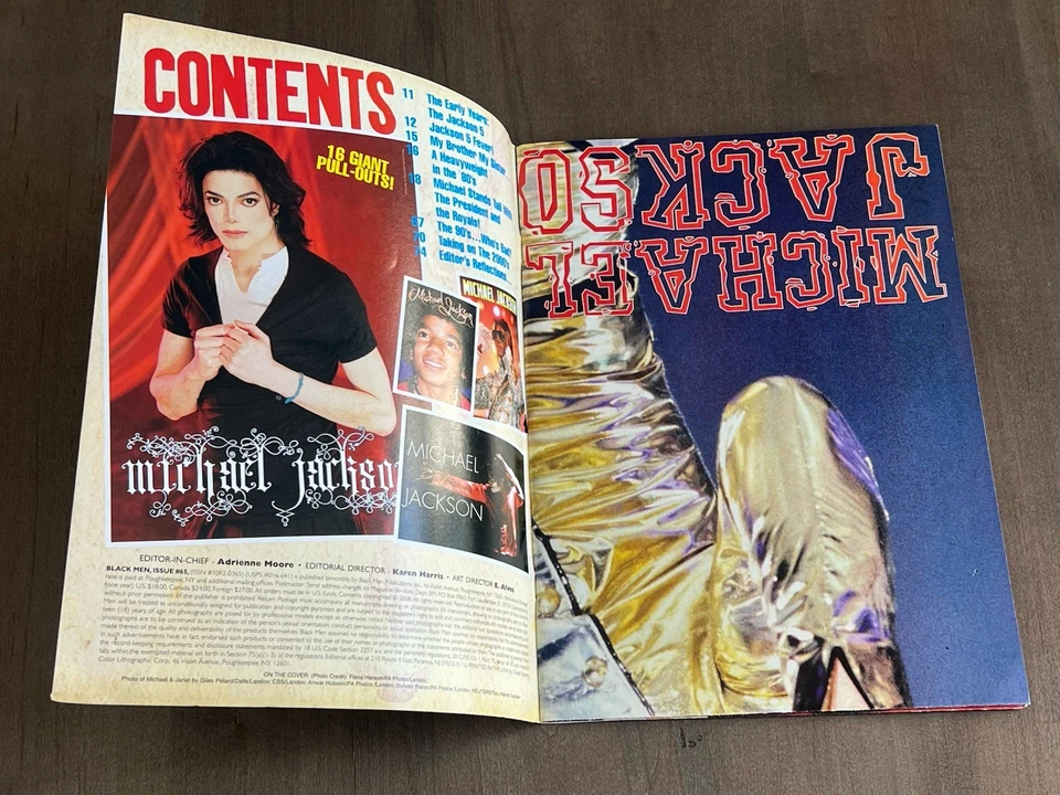 Black Men Magazine Michael Jackson Special Collectors Edition, 16 Posters Inside - Image 2 of 4