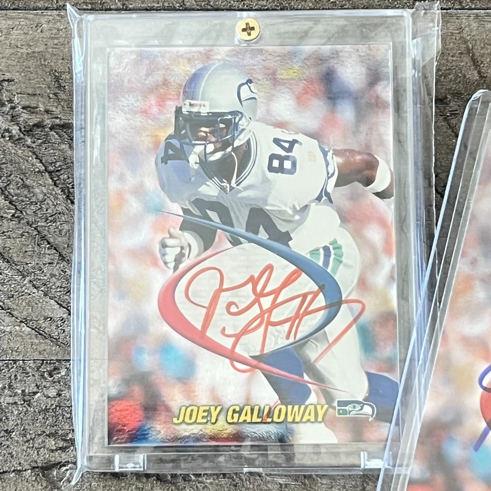 Collector's Edge Odyssey Prodigies 1998 rojo automático #31/50 Joey Galloway Seahawks Foto 2 de 4