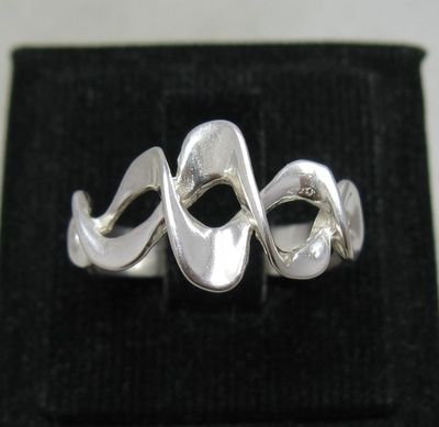 Genuine Sterling Silver Stylish Ring Hallmarked Solid 925 Handmade