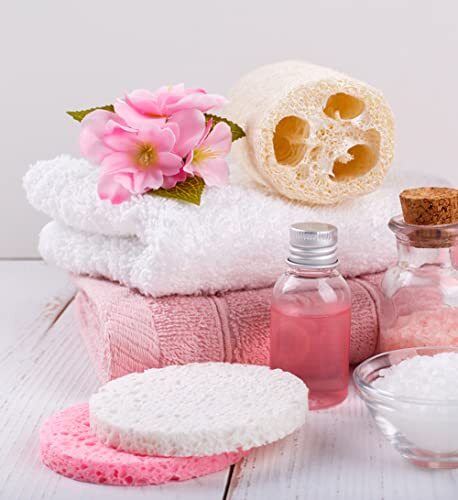 50-Count Compressed Facial Sponges Cellulose Facial Sponges 100% Natural Sponge - Picture 4 of 6