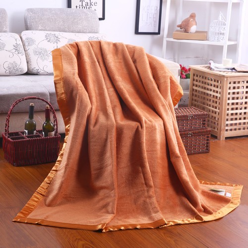 Couverture de luxe en soie naturelle 100 % soie mûrier hiver draps plats jetés - Photo 1 sur 9