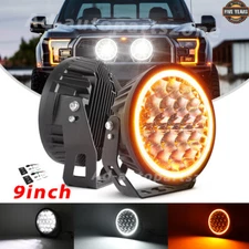 Super Bright 9" inch Round LED Work Light DRL Offroad Driving Fog Lamp Pods 4X4