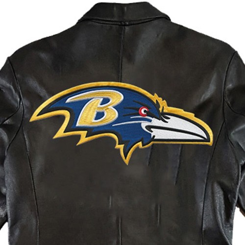 Parche bordado para coser con logotipo de Baltimore Ravens Nation talla grande 12,5"x5,5" - Imagen 5 de 10