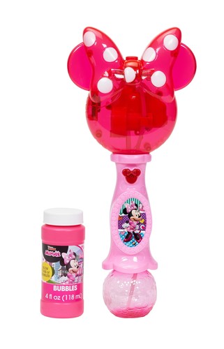 Disney Minnie Mouse Light & Sound Bubble Wand, Musical Toy with 4oz Solution - 第 2/12 張圖片