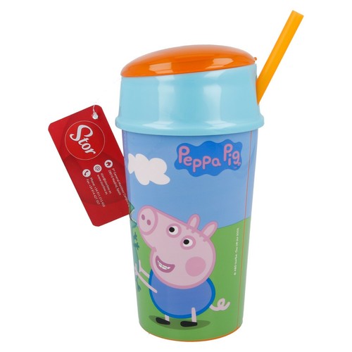 Peppa Pig World-15 Set colazione oggetti personaggi, bicchieri 3D, bottiglia e molto altro - Foto 9 di 29