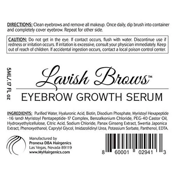 Pronexa Hairgenics Lavish Brows – Eyebrow Growth Enhancer Serum - Image 2 of 3