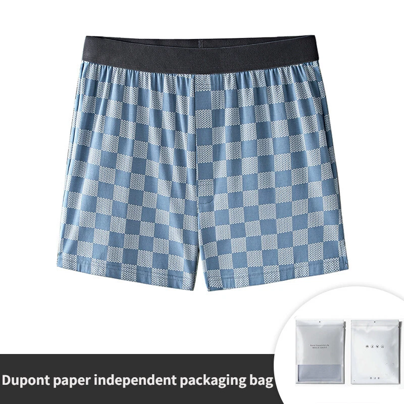 Calzoncillos boxer sueltos modales antibacterianos para dormir para hombre cómodos transpirables Foto 4 de 4